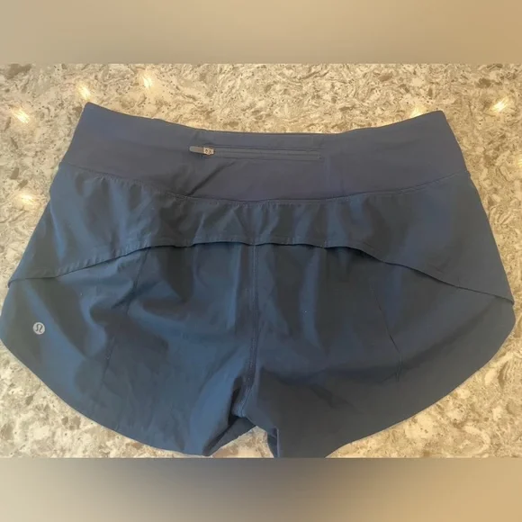 Lululemon Speed Up Navy Shorts Size 10 - Picture 2 of 5